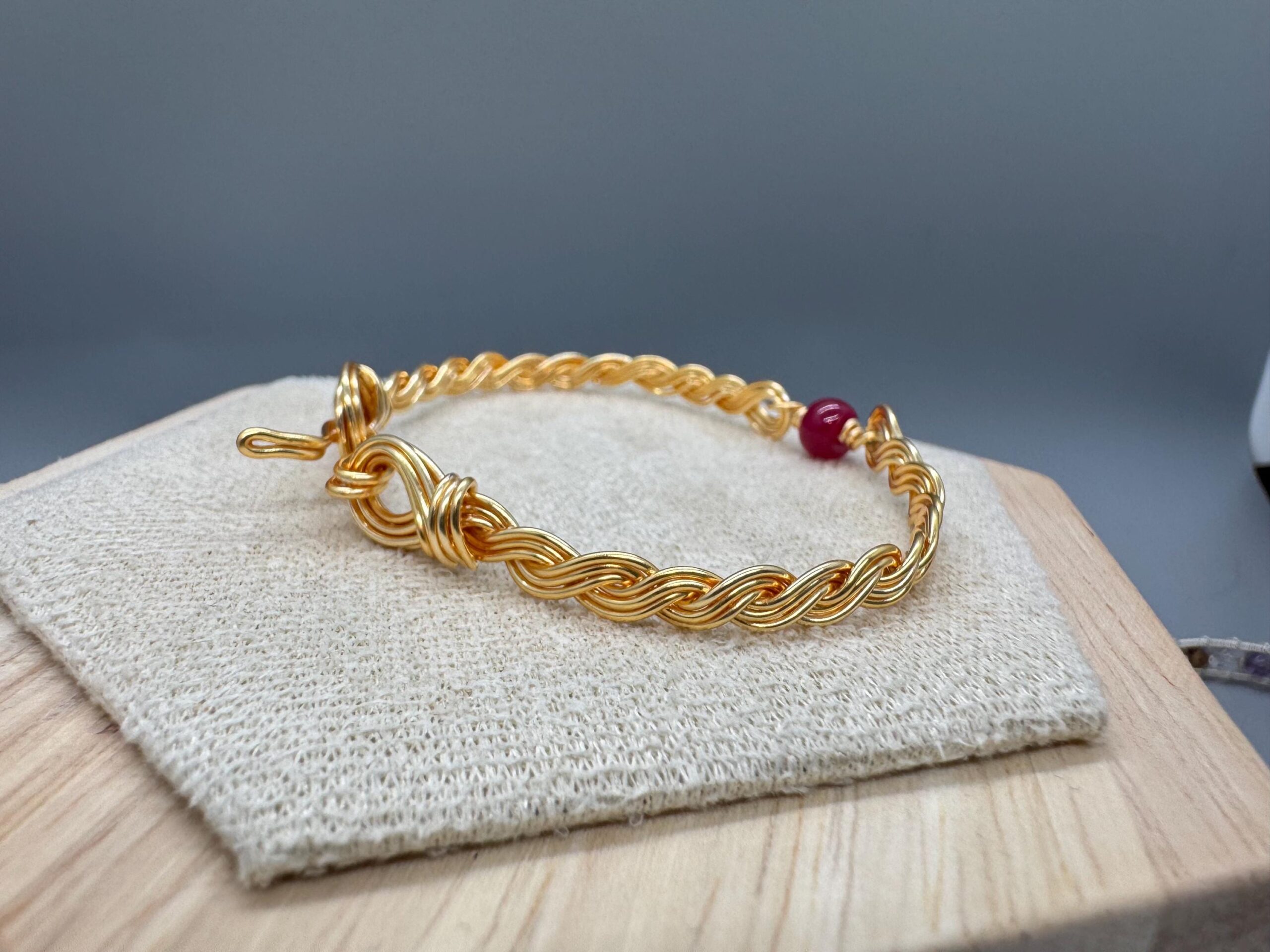 Art Deco Inspired Bracelet with Ruby - Image 4