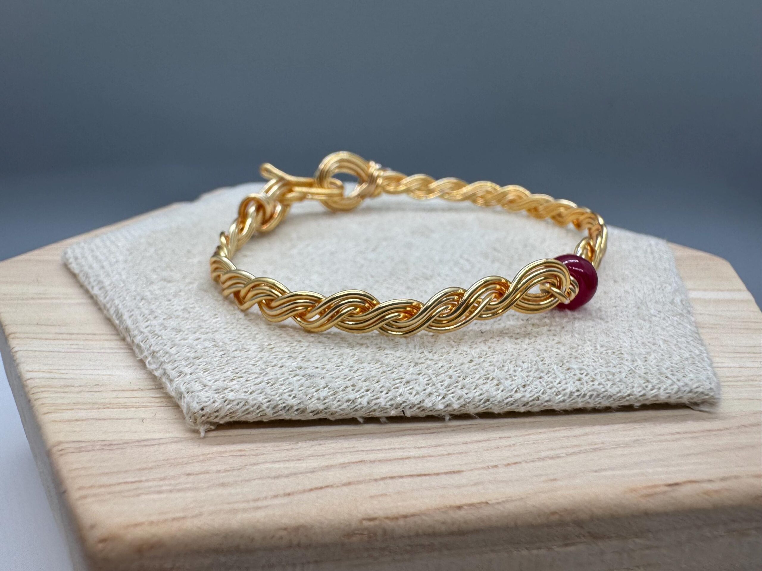 Art Deco Inspired Bracelet with Ruby - Image 5