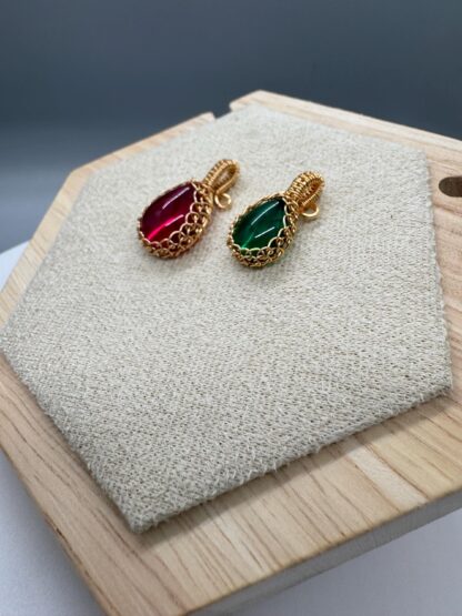 Wired Wrapped  Lab Grown Stone Pendants - Image 3