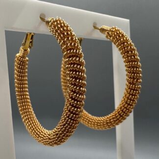 Gold Wired Wrapped Earrings