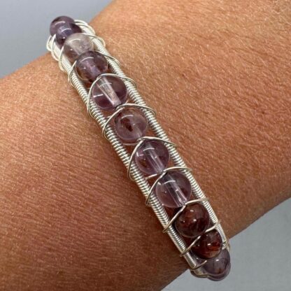Garden Amethyst Cuff Bangle Bracelet