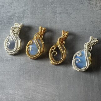 Swifty Pendant — Handmade Wire Wrapped Opalite Necklace (Inspired by Taylor Swift’s “Opalite”)